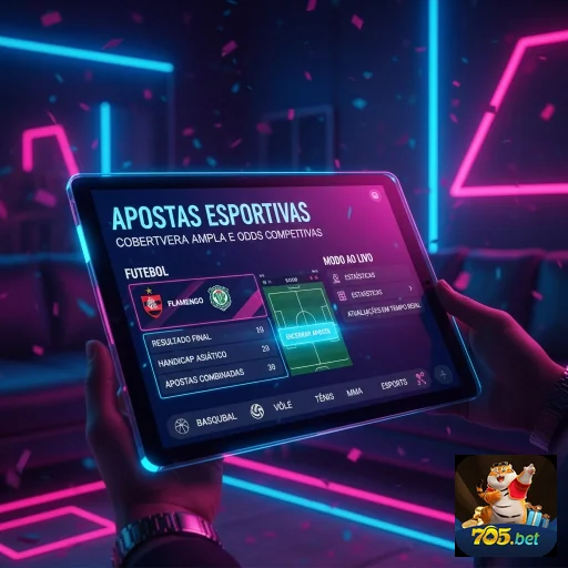 Ilustração de Aproveite as melhores apostas esportivas na 705bet