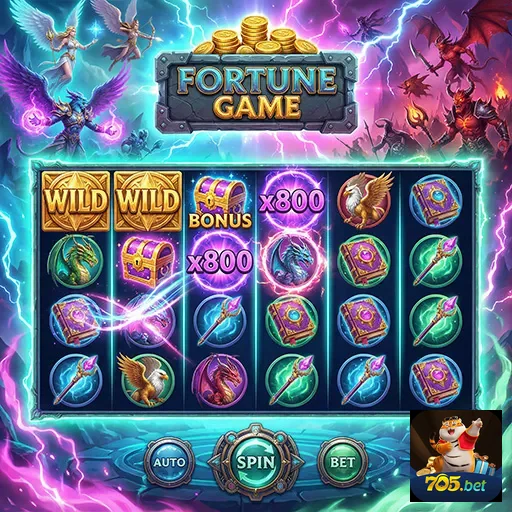 Ilustração de Diversão Garantida com Jogos de Slots Variados