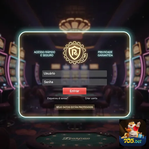 Ilustração de Acesse com rapidez e segurança no 705bet